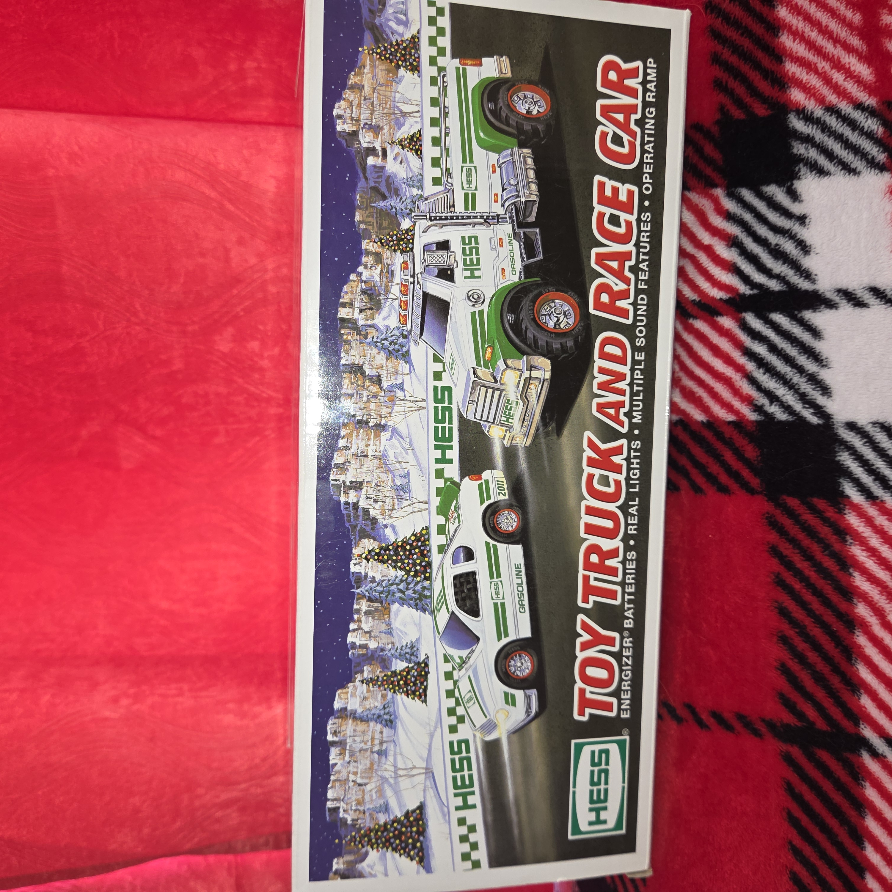 Green And White Toy Truck And Helicopter Set